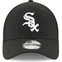 new-era-curved-brim-9forty-the-league-chicago-white-sox-mlb-black-adjustable-cap