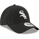 new-era-curved-brim-9forty-the-league-chicago-white-sox-mlb-black-adjustable-cap