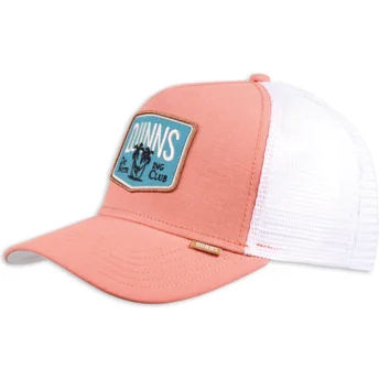 Casquette trucker rose et blanche Do Nothing Club HFT DNC SunnyFab Djinns