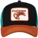 czapka-trucker-czarna-niebieska-i-brazowa-croissant-hft-food-od-djinns