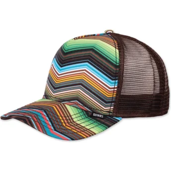 Gorra trucker marrón HFT Psycho ZigZag de Djinns