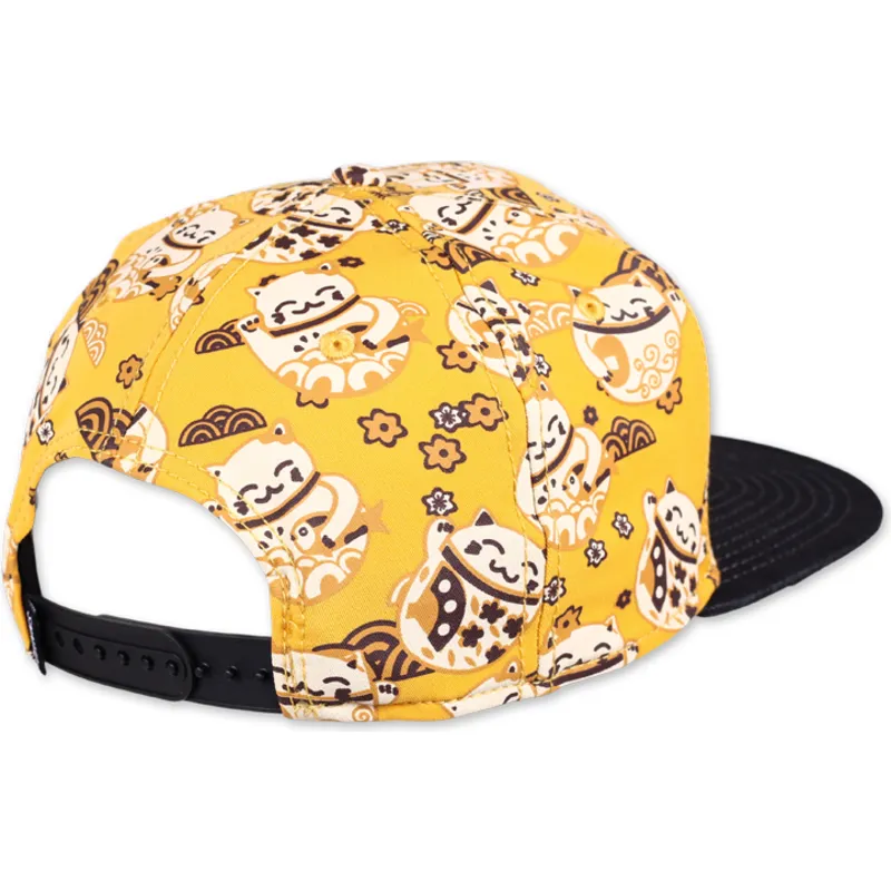 mutzen-flach-gelb-snapback-von-djinns