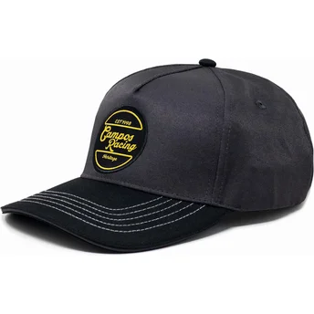 Cappellino nero regolabile con visiera curva Campos Racing Heritage di Kimoa