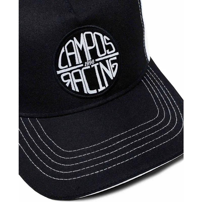 svart-och-vit-justerbar-bojd-keps-campos-racing-1998-fran-kimoa