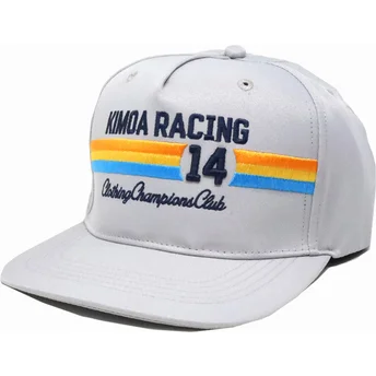 Gorra plana gris ajustable Racing 14 de Kimoa