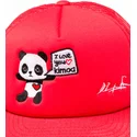 cappello-piatto-rosso-snapback-panda-by-domingo-zapata-di-kimoa