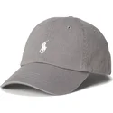 cappellino-curvo-grigio-regolabile-con-logo-bianco-cotton-chino-classic-sport-di-polo-ralph-lauren