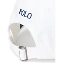vit-justerbar-keps-med-bojd-skarm-och-bla-logotyp-cotton-chino-classic-sport-fran-polo-ralph-lauren