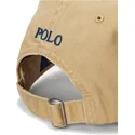 braune-verstellbare-curved-cap-mit-marineblauem-logo-cotton-chino-classic-sport-von-polo-ralph-lauren