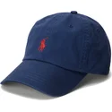 cappellino-curvo-blu-navy-regolabile-con-logo-rosso-cotton-chino-classic-sport-di-polo-ralph-lauren