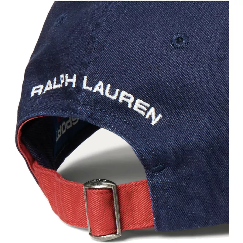 Casquette courbée rose ajustable avec logo bleu Cotton Chino Classic Sport  Polo Ralph Lauren