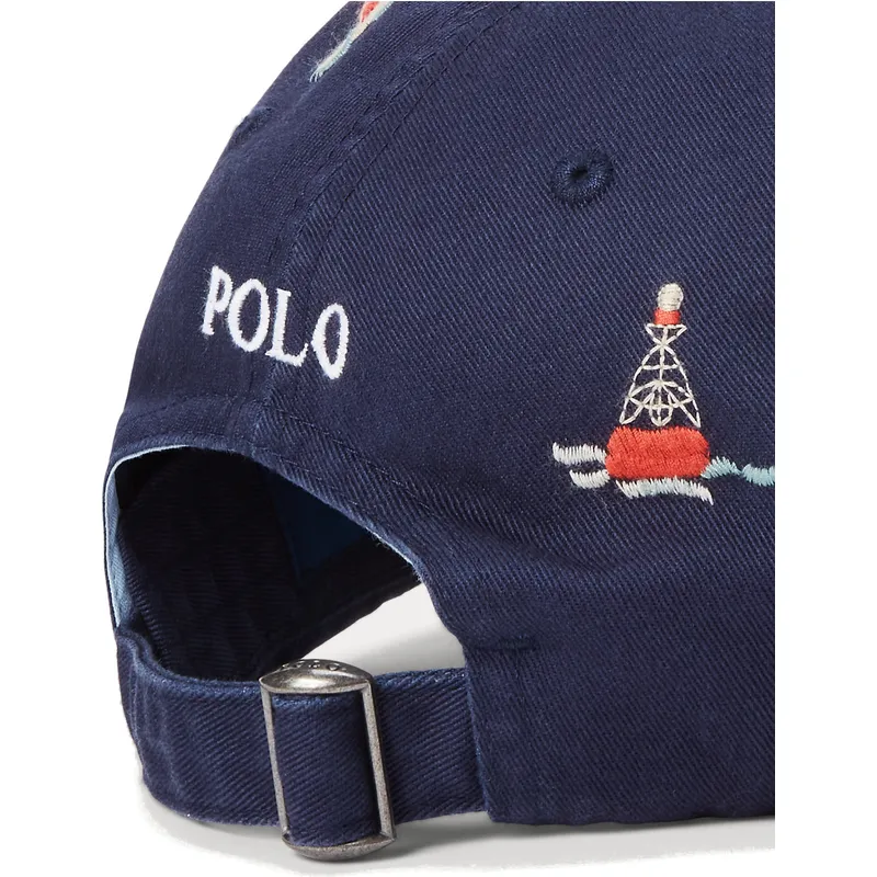 mutzen-gebogen-marineblau-verstellbares-band-von-polo-ralph-lauren mutzen-gebogen-marineblau-verstellbares-band-von-polo-ralph-lauren
