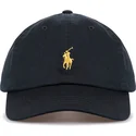 cappellino-curvo-nero-regolabile-con-logo-dorato-cotton-chino-classic-sport-di-polo-ralph-lauren