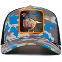 czapka-trucker-niebieski-kamuflaz-bazant-lucky-luck-stays-down-the-farm-od-goorin-bros