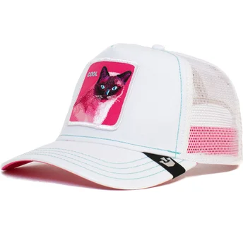 gorra-trucker-blanca-gato-cool-kitty-trip-the-farm-de-goorin-bros