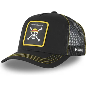 Schwarze Trucker-Cap Straw Hat Pirates ONE1 One Piece von Capslab