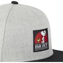 grau-schwarze-snapback-kappe-snoopy-far-out-naw3-peanuts-von-capslab