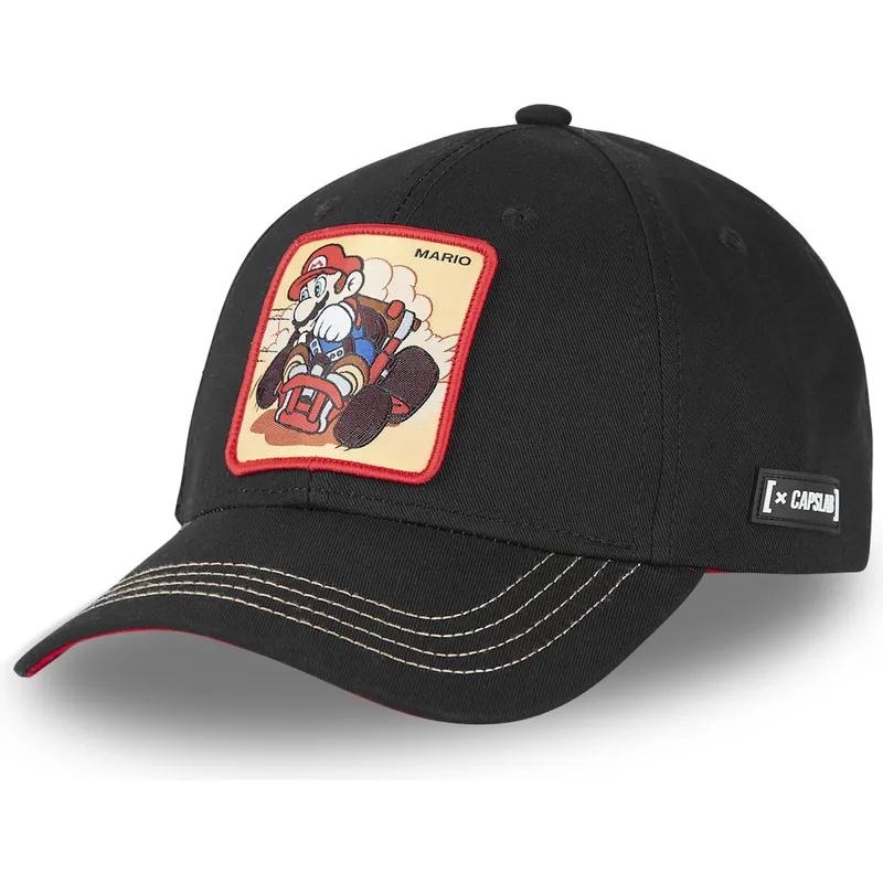 schwarze-verstellbare-curved-cap-mario-casb-cu1-super-mario-bros-von-capslab
