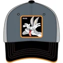 capslab-curved-brim-bugs-bunny-bu4-looney-tunes-grey-adjustable-cap