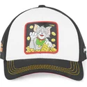 cappellino-curvo-bianco-e-nero-snapback-tom-t12-looney-tunes-di-capslab