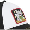 weisse-und-schwarze-gebogene-snapback-kappe-tom-t12-looney-tunes-von-capslab