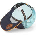 casquette-plate-trucker-bleue-marine-et-orange-son-goku-super-saiyan-blue-sa2-dragon-ball-capslab