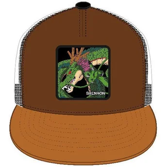 Capslab Dragon Ball Shenron SHE5 Braune Trucker-Kappe mit flachem Schirm