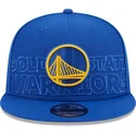 mutzen-flach-blau-snapback-9fifty-draft-edition-2023-der-golden-state-warriors-nba-von-new-era