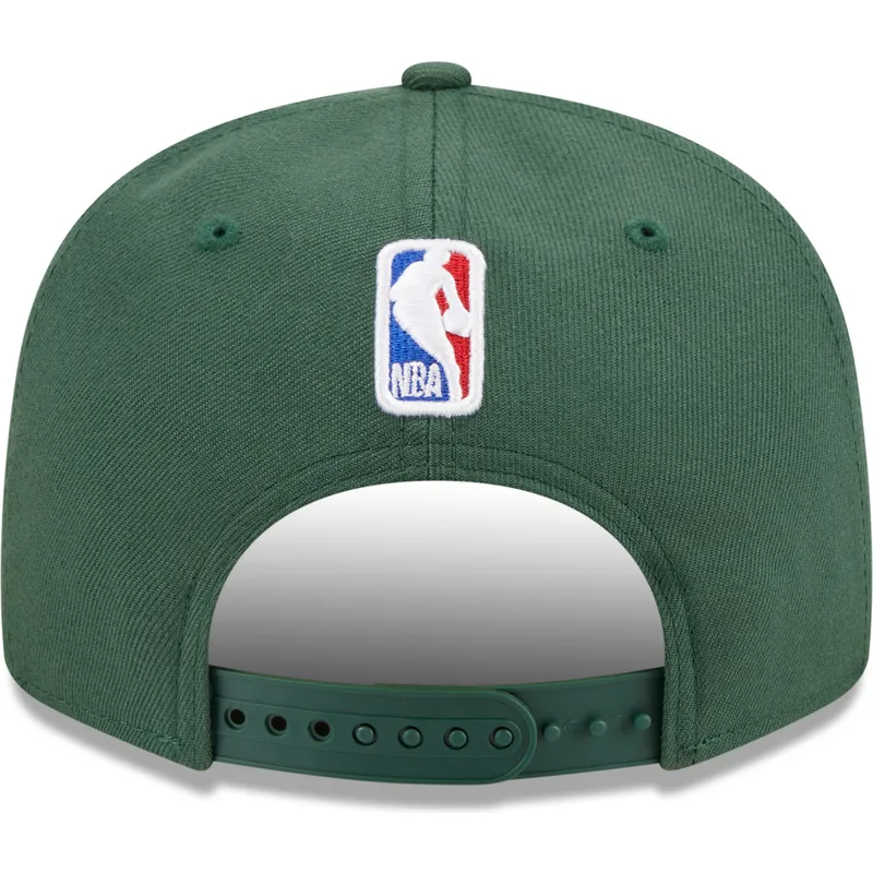 mutzen-flach-grun-snapback-9fifty-draft-edition-2023-der-milwaukee-bucks-nba-von-new-era