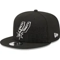 mutzen-flach-schwarz-snapback-9fifty-draft-edition-2023-der-san-antonio-spurs-nba-von-new-era