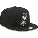 gorra-plana-negra-snapback-9fifty-draft-edition-2023-de-san-antonio-spurs-nba-de-new-era