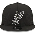 gorra-plana-negra-snapback-9fifty-draft-edition-2023-de-san-antonio-spurs-nba-de-new-era