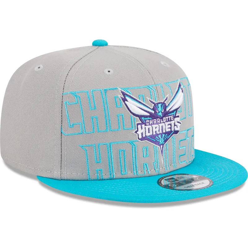 mutzen-flach-grau-snapback-9fifty-draft-edition-2023-der-charlotte-hornets-nba-von-new-era