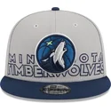 mutzen-flach-grau-snapback-9fifty-draft-edition-2023-der-minnesota-timberwolves-nba-von-new-era