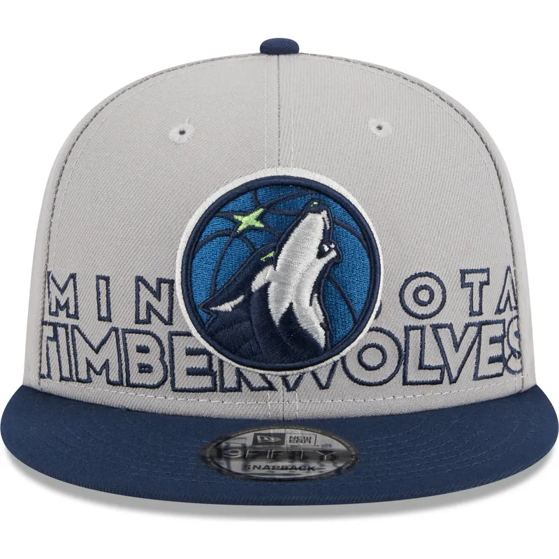 mutzen-flach-grau-snapback-9fifty-draft-edition-2023-der-minnesota-timberwolves-nba-von-new-era