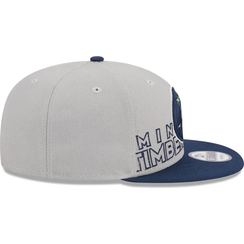 mutzen-flach-grau-snapback-9fifty-draft-edition-2023-der-minnesota-timberwolves-nba-von-new-era