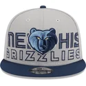 mutzen-flach-grau-snapback-9fifty-draft-edition-2023-der-memphis-grizzlies-nba-von-new-era