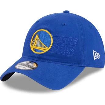 Blå böjd justerbar keps 9TWENTY Draft Edition 2023 från Golden State Warriors NBA av New Era