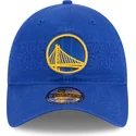 cappellino-curvo-blu-regolabile-9twenty-draft-edition-2023-di-golden-state-warriors-nba-di-new-era