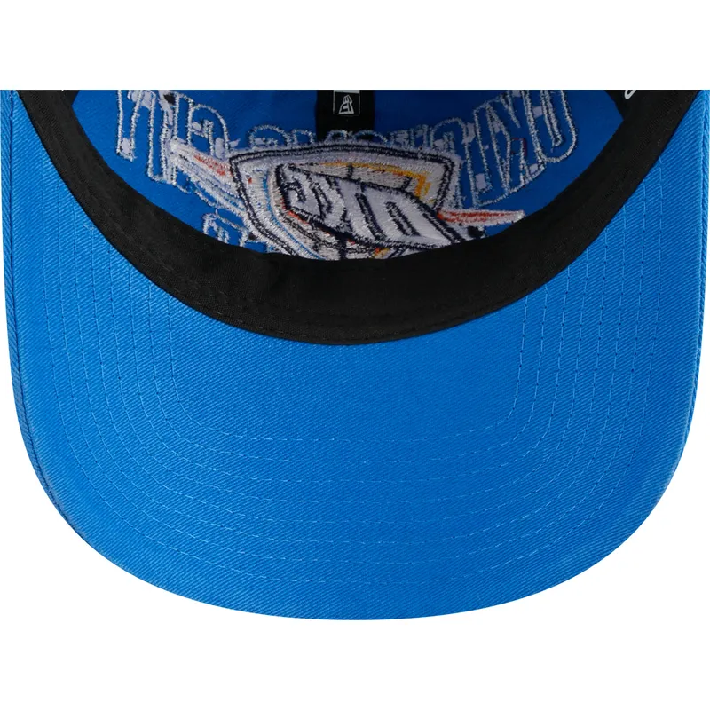 blaue-verstellbare-curved-cap-9twenty-draft-edition-2023-der-oklahoma-city-thunder-nba-von-new-era