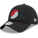 casquette-courbee-noire-ajustable-9twenty-draft-edition-2023-portland-trail-blazers-nba-new-era