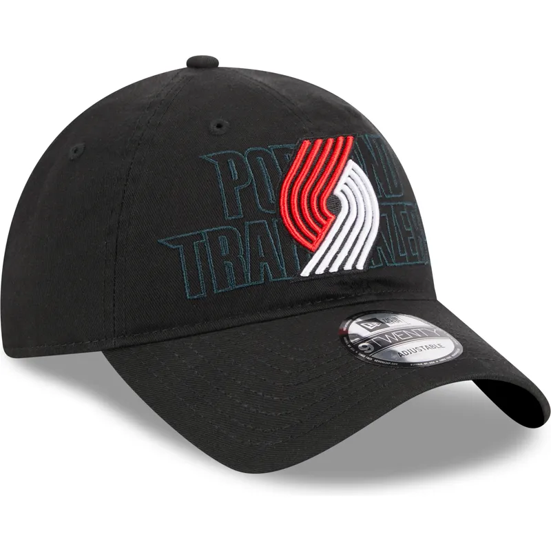 czarna-regulowana-czapka-z-zakrzywionym-daszkiem-9twenty-draft-edition-2023-portland-trail-blazers-nba-new-era