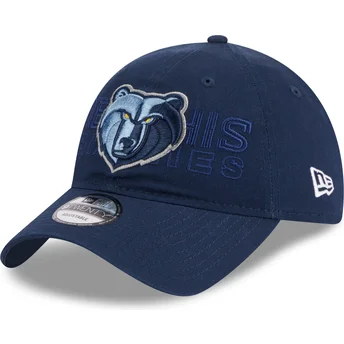 Gorra curva azul marino ajustable 9TWENTY Draft Edition 2023 de Memphis Grizzlies NBA de New Era