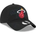 gorra-curva-negra-ajustable-9twenty-draft-edition-2023-de-miami-heat-nba-de-new-era