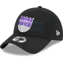 mutzen-gebogen-schwarz-verstellbares-band-9twenty-draft-edition-2023-der-sacramento-kings-nba-von-new-era