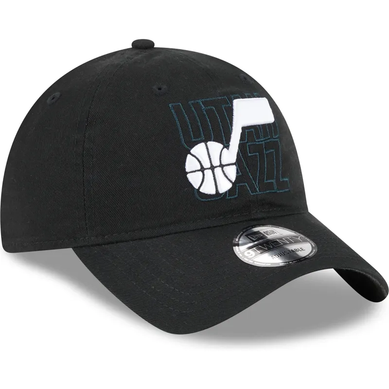 cappellino-curvo-nero-regolabile-9twenty-draft-edition-2023-di-utah-jazz-nba-di-new-era