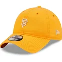 gebogene-orangefarbene-verstellbare-9twenty-mini-logo-kappe-der-san-francisco-giants-mlb-von-new-era