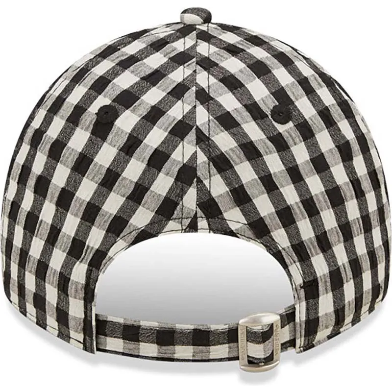 mutzen-gebogen-schwarz-verstellbares-band-9twenty-gingham-der-new-york-yankees-mlb-von-new-era