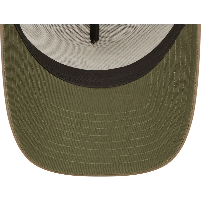 mutzen-gebogen-grun-snapback-a-frame-tech-ripstop-der-new-york-yankees-mlb-von-new-era