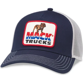 Cappellino trucker blu e bianco snapback Mack Trucks...